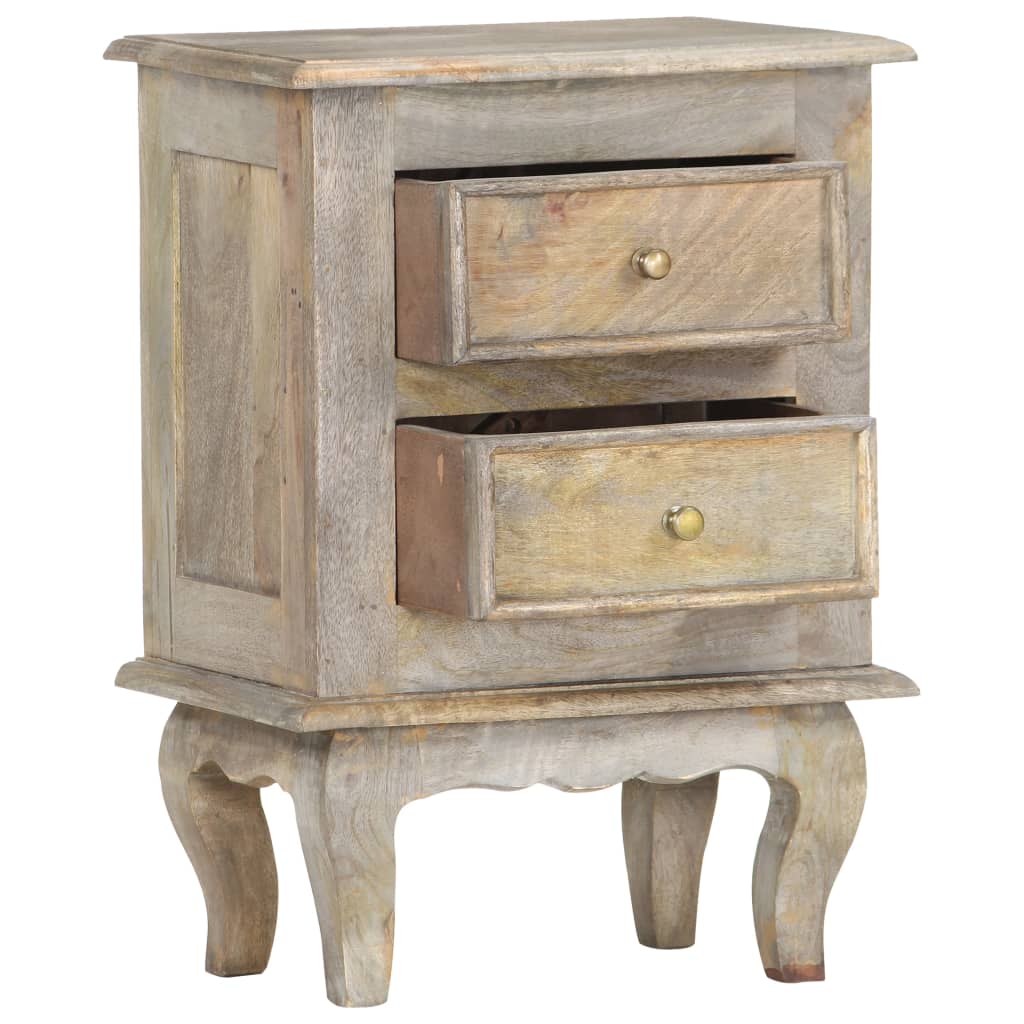 

vidaXL Bedside Cabinet 15.7"x11.8"x21.7" Solid Mango Wood