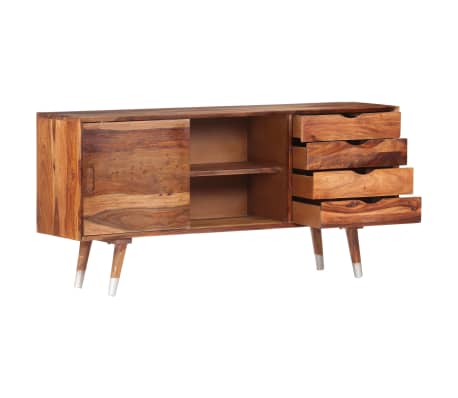 vidaXL TV Cabinet 118x30x55 cm Solid Sheesham Wood