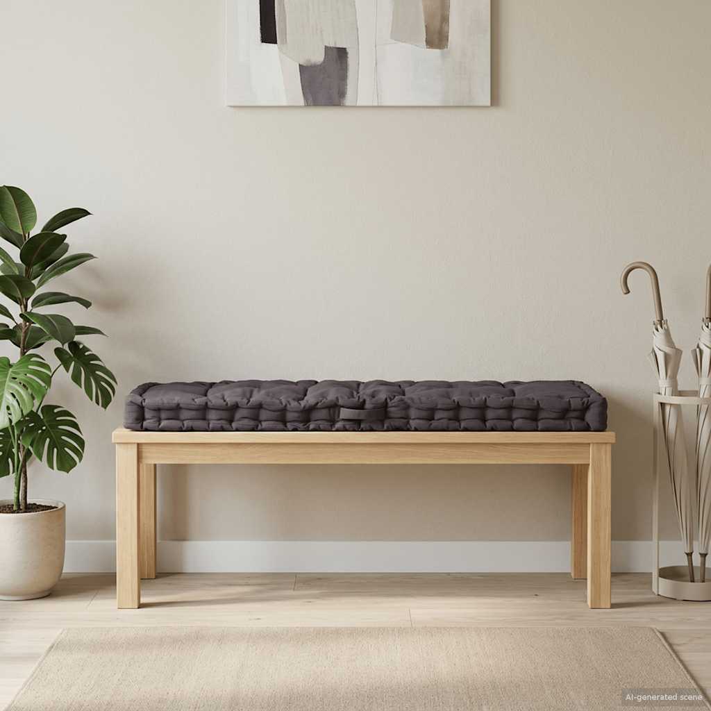 vidaXL Pernă podea canapea din paleți antracit 120 x 40 x 7 cm bumbac