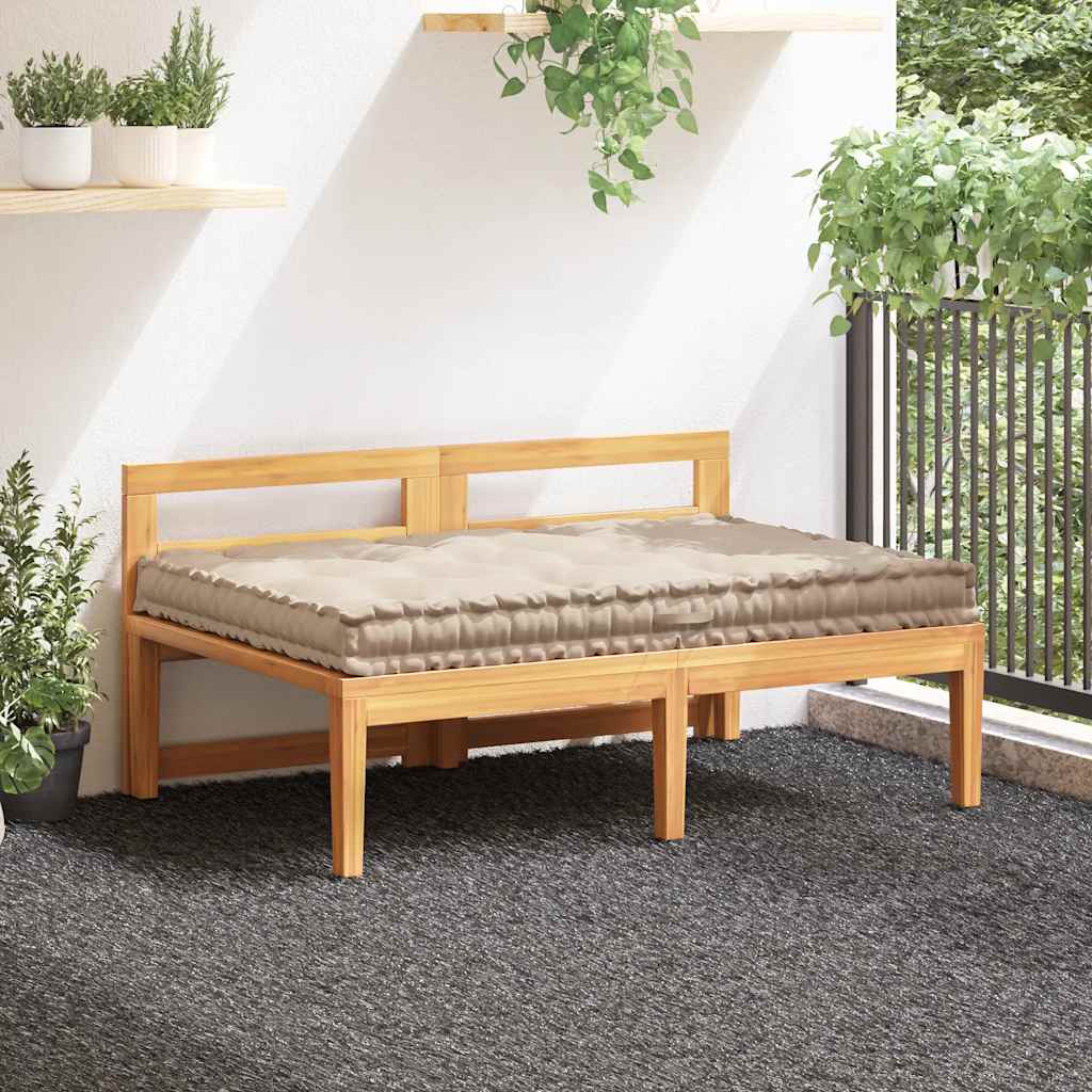 vidaXL Palettenkissen Baumwolle 120×80×10 cm Beige