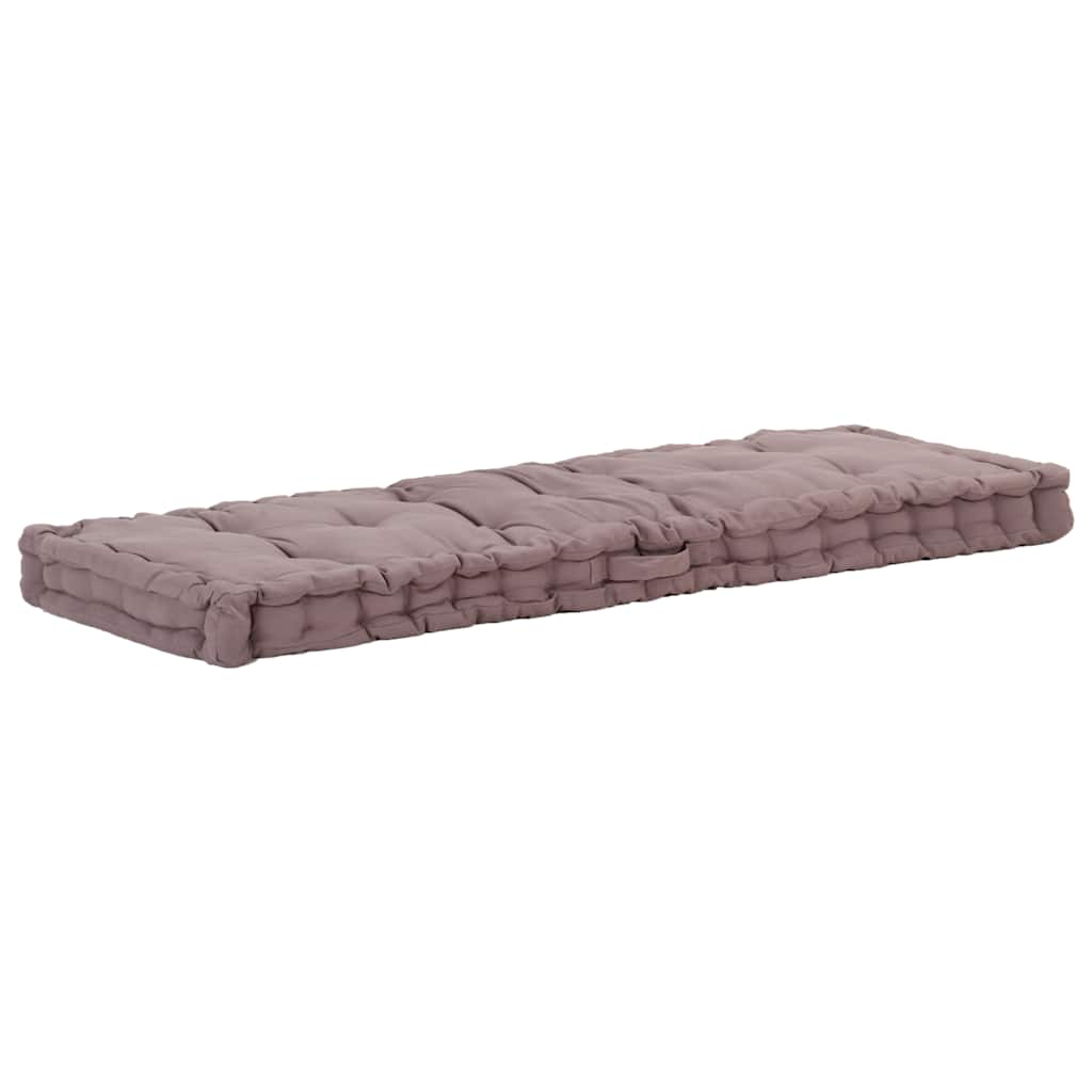 vidaXL Poduška na nábytek z palet bavlna 120 x 40 x 7 cm taupe