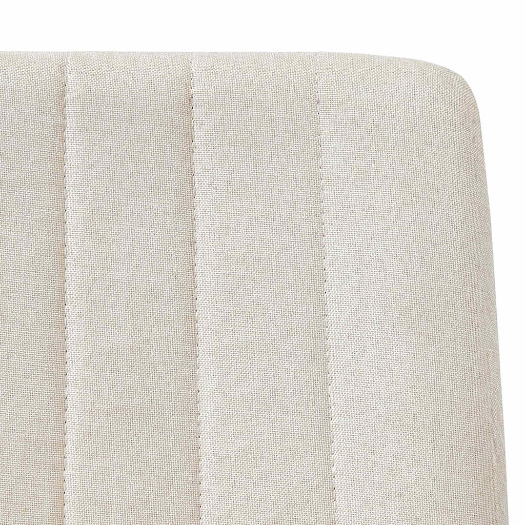 Jídelní židle 6 ks krémové textil - obrázek 6