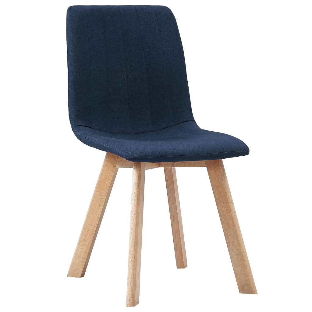 

vidaXL Eetkamerstoelen 6 st stof blauw