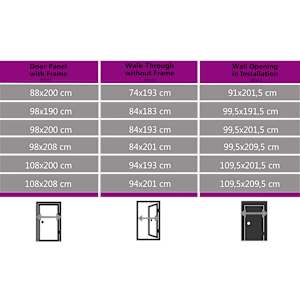 Vchodové dveře bílé 108 x 200 cm - obrázek 9