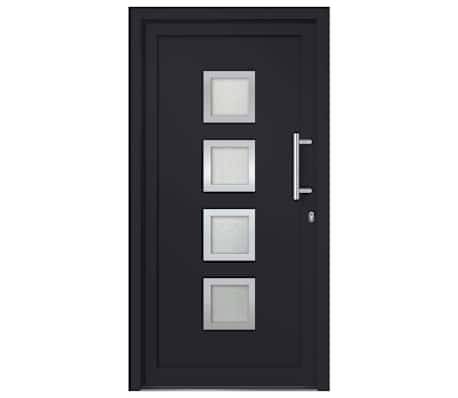 vidaXL Front Door Anthracite 108x208 cm