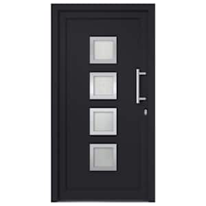 vidaXL Front Door Anthracite 108x208 cm