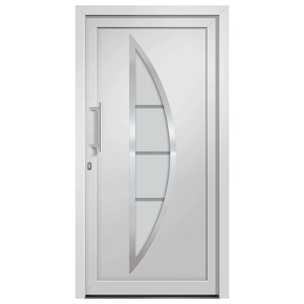 vidaXL Voordeur 108x208 cm wit afbeelding