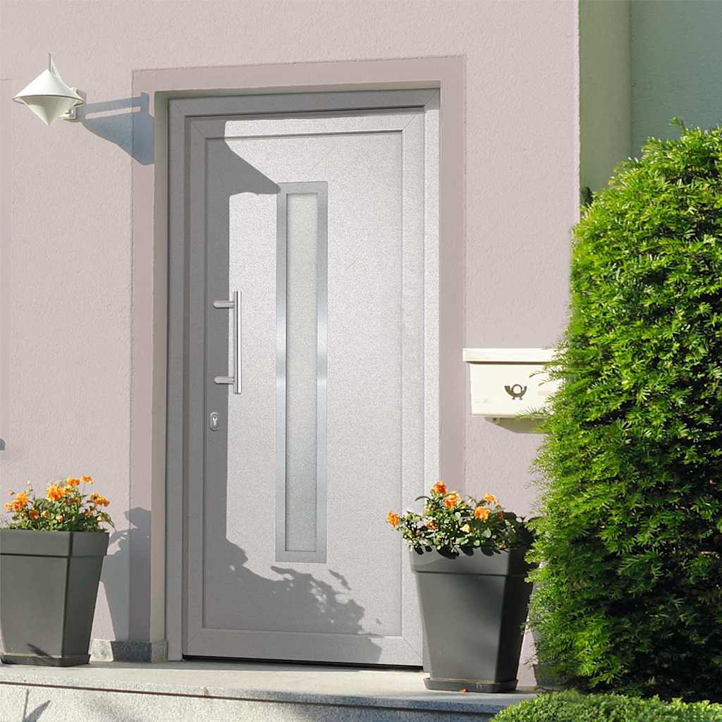 vidaXL hoveddør 108x208 cm hvid