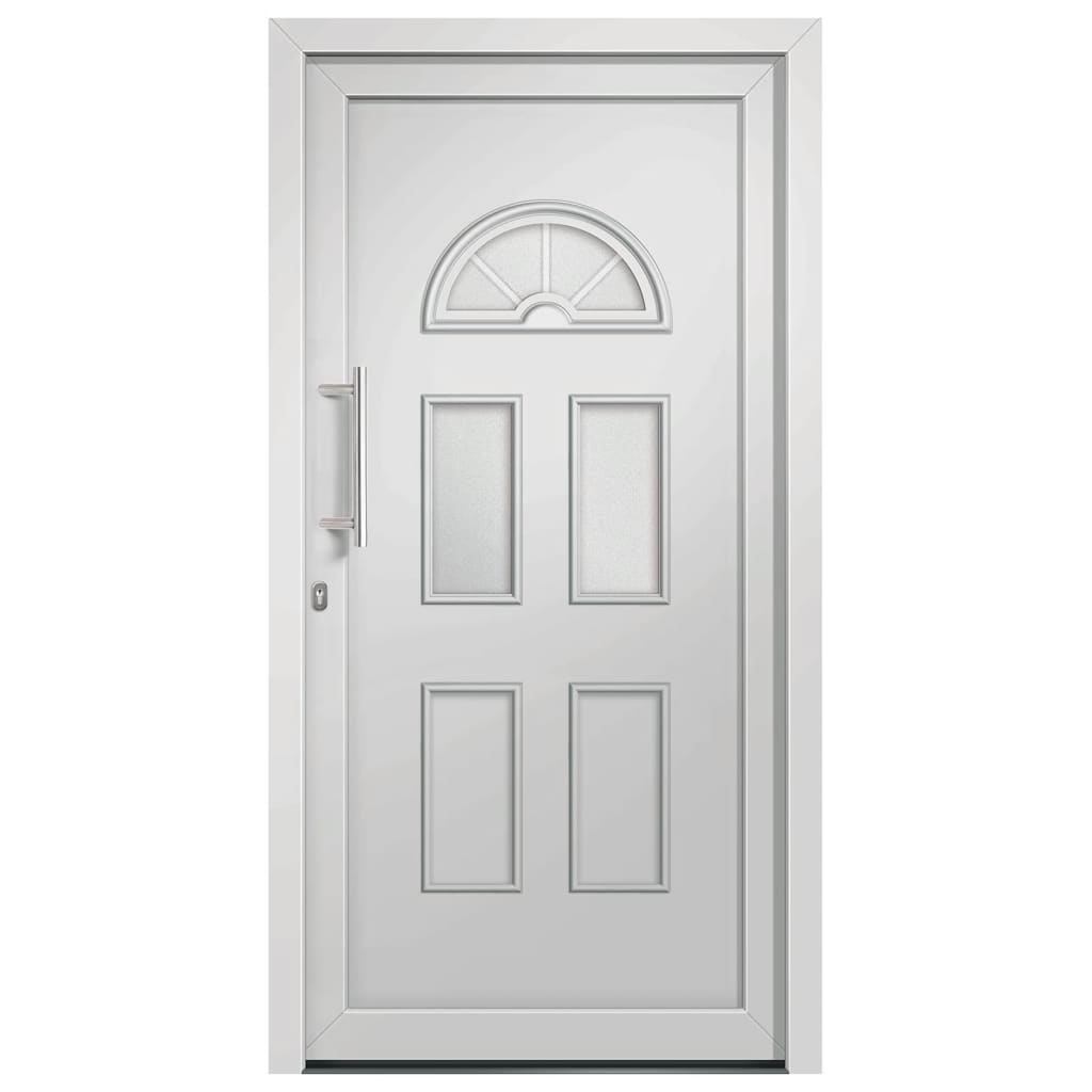 vidaXL Voordeur 110x210 cm wit afbeelding