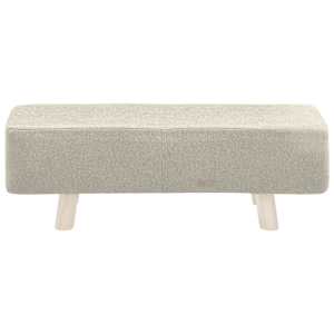 vidaXL Pakoja, kreminės spalvos, 80x28x26cm, audinys