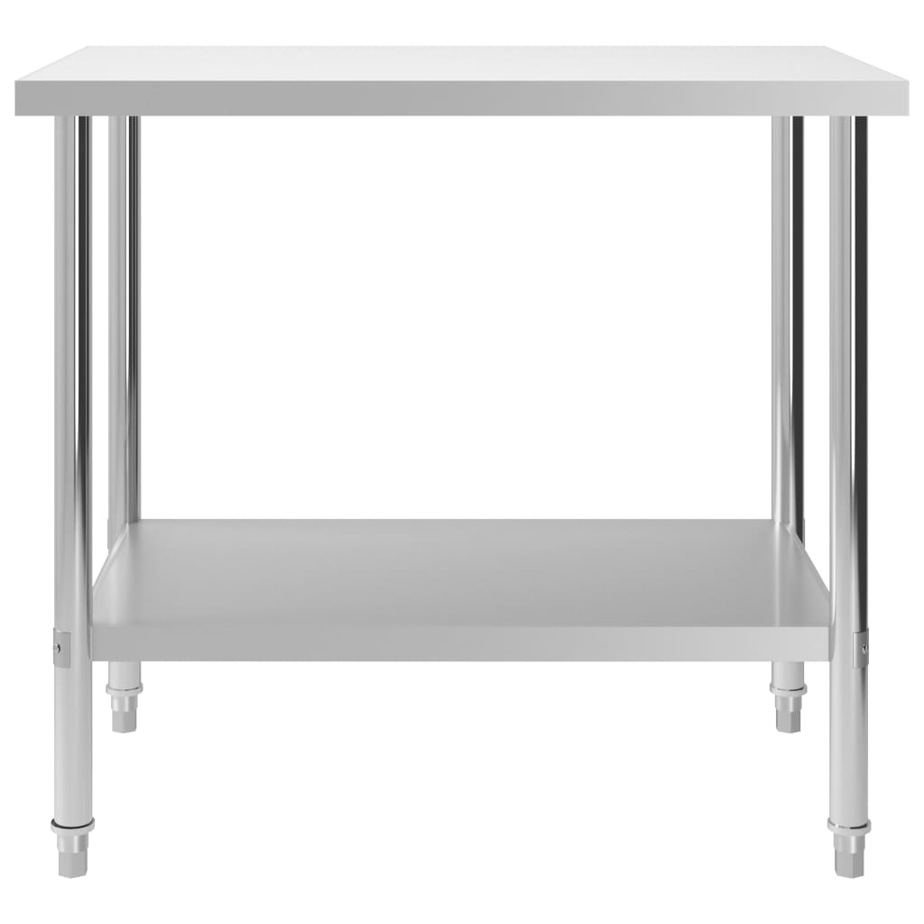  Kuchynský pracovný stôl 100x60x85 cm, nehrdzavejúca oceľ