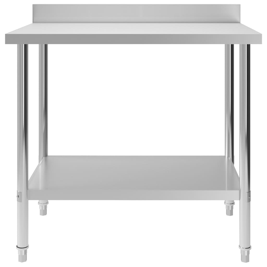  Kuchynský pracovný stôl, prístenný 100x60x93 cm, oceľ