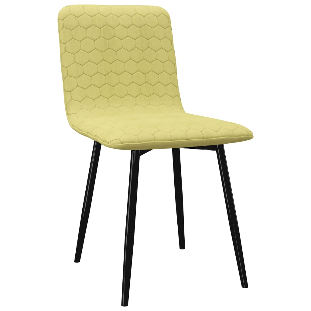 

vidaXL Eetkamerstoelen 6 st stof groen