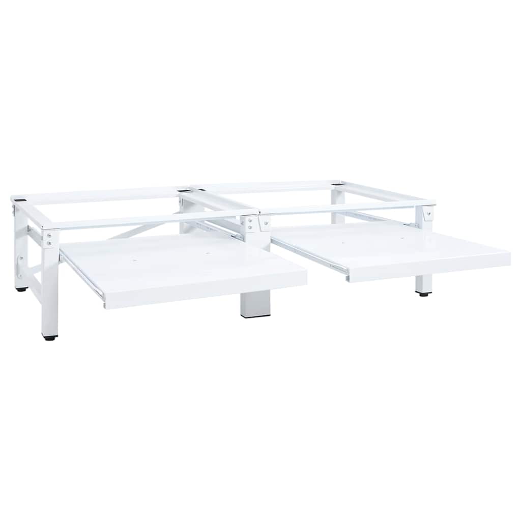 Thumbnail - vidaXL Untergestell für Wasch- und Trockenmaschine mit Ausziehablagen