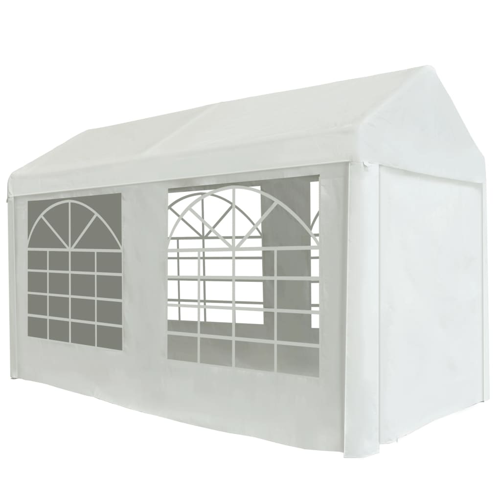 vidaXL Tenda para festas PE 2x4 m branco