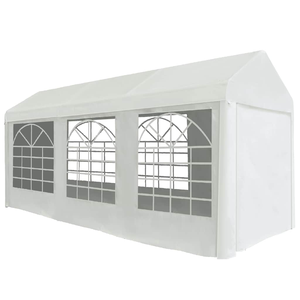 

vidaXL Partytent 2x5 m PE wit