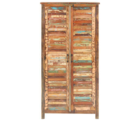 vidaXL Wardrobe 90x50x180 cm Solid Reclaimed Wood