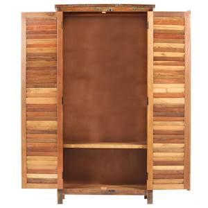 Šatní skříň 90 x 50 x 180 cm masivní recyklované dřevo - obrázek 5