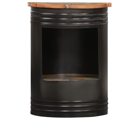 vidaXL t&ouml;m&ouml;r &uacute;jrahasznos&iacute;tott fa doh&aacute;nyz&oacute;asztal 43 x 55 cm