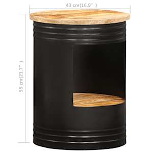 Konferenční stolek 43 x 55 cm masivní mangovníkové dřevo - obrázek 6