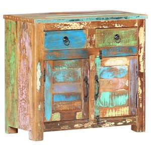 Příborník 70 x 35 x 65 cm masivní recyklované dřevo - obrázek 11