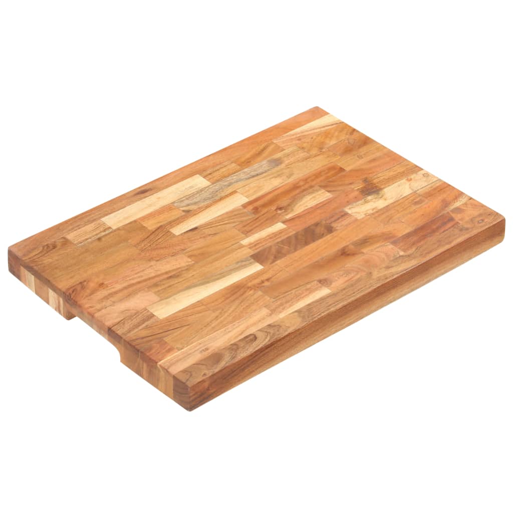 vidaXL Placă de tocat, 50x35x4 cm, lemn masiv de acacia vidaXL