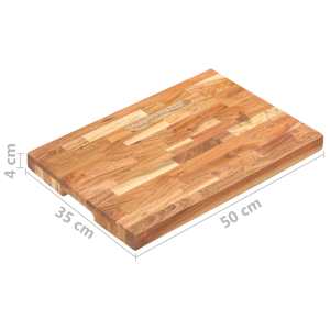 Prkénko na krájení potravin 50 x 35 x 4 cm masivní akácie - obrázek 7