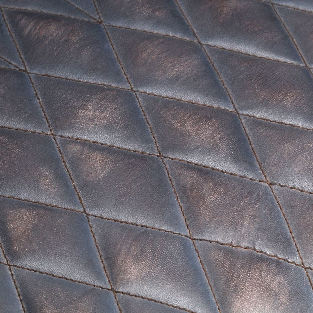 Fauteuil Tube Gris 62x58x65 Cm Cuir Véritable VidaXL 17 width=274