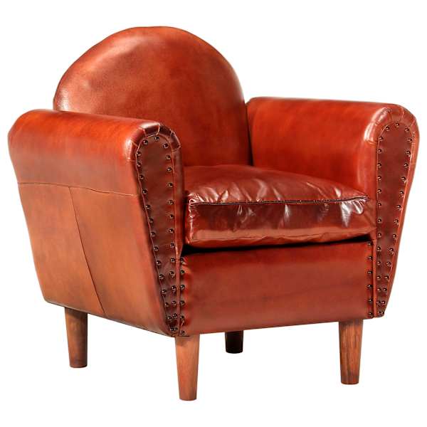 vidaXL tugitool pruun 77 x 65 x 79 cm ehtsast nahast