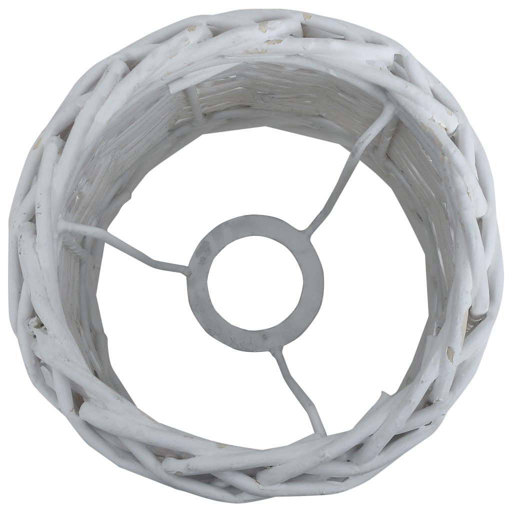 Thumbnail - vidaXL Lampenschirm Korbweide 25 x 17 cm Weiß