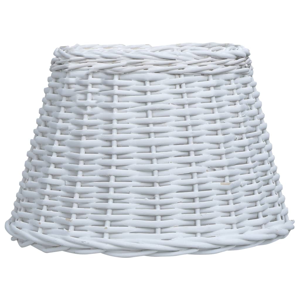 vidaXL Abajur de lampă, alb, 40 x 26 cm, răchită imagine vidaxl.ro