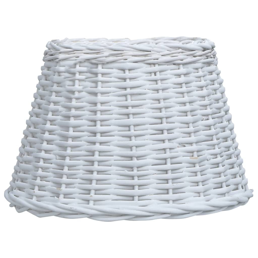 vidaXL Abajur de lampă, alb, 45 x 28 cm, răchită imagine vidaxl.ro