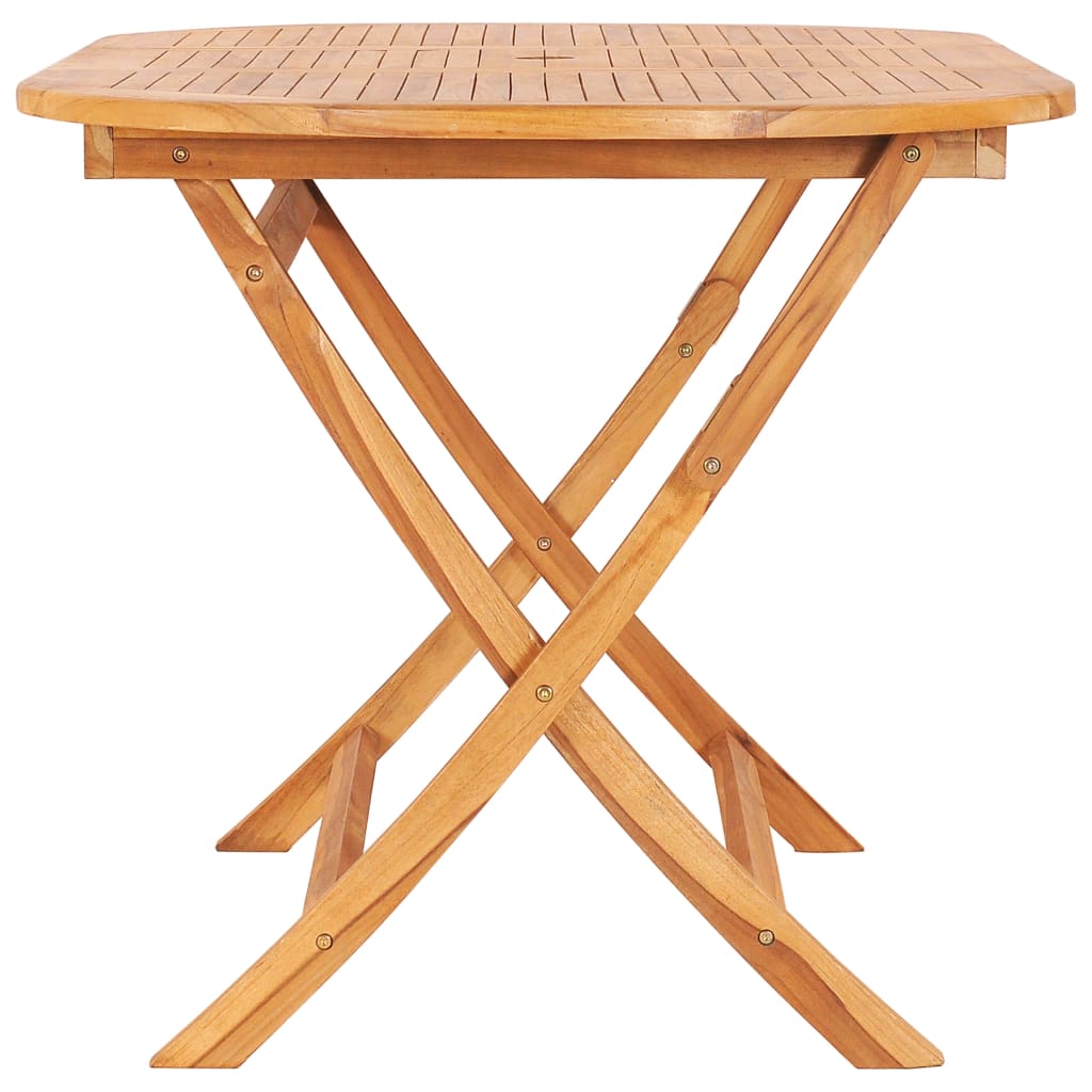 Folding Patio Table 62.9"x31.4"x29.5" Solid Teak Wood vidaXL vidaXL