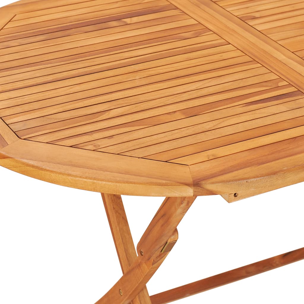 Folding Patio Table 62.9"x31.4"x29.5" Solid Teak Wood vidaXL vidaXL