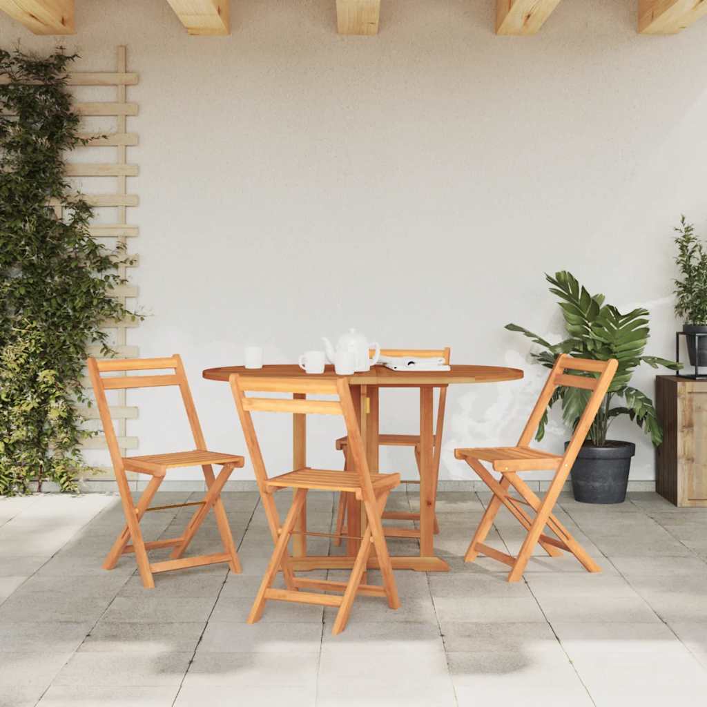 vidaXL Kokoontaittuva perhosulkopöytä 120x70x75 cm tiikki