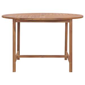 vidaXL Hagebord 120x76 cm heltre teak