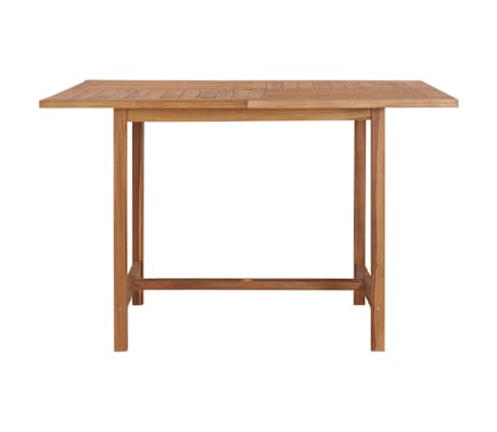 vidaXL Hagebord 120x120x75 cm heltre teak