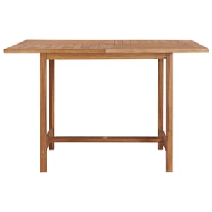 vidaXL Hagebord 120x120x75 cm heltre teak