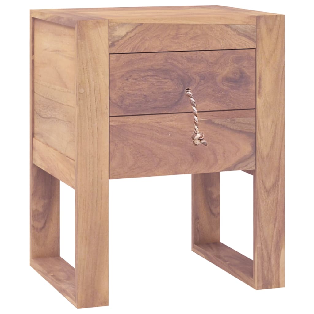 Image of vidaXL Bedside Cabinet 40x30x50 cm Solid Teak Wood