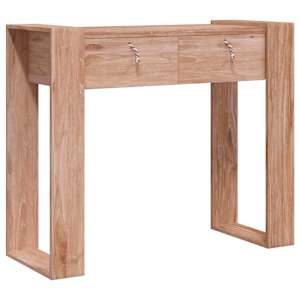 Konzolový stolek 90 x 35 x 75 cm masivní teakové dřevo - obrázek 2