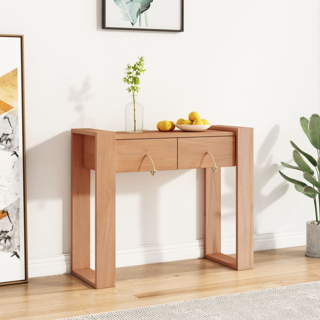 Konzolový stolek 90 x 35 x 75 cm masivní teakové dřevo