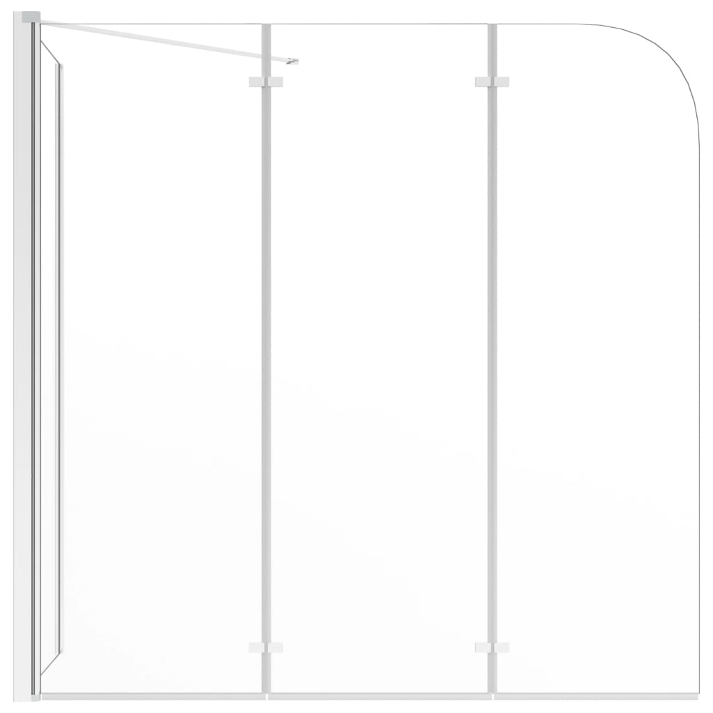 vidaXL Kylpyammeen seinä 120x69x130 cm karkaistu lasi läpinäkyvä