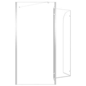 Sprchový kout 120 x 69 x 130 cm tvrzené sklo průhledný - obrázek 10