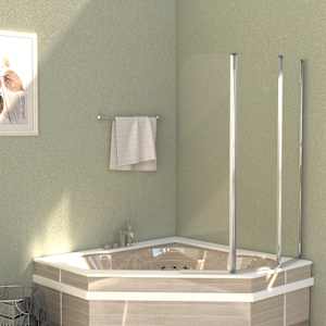 Sprchové kouty 2 ks 104 x 130 cm tvrzené sklo průhledné - obrázek 3