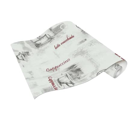 vidaXL Non Woven Ρολά Ταπετσαρίας Σχέδιο Καφέ 2 τεμ. Λευκά 0,53x10 μ.