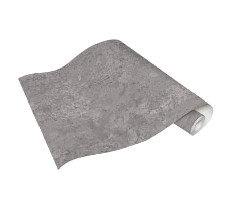 vidaXL Neaustinių tapetų rulonai, 2vnt., betono pilkos spalvos, 0,53x10m