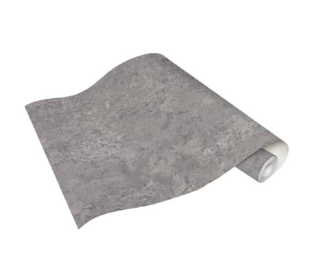 vidaXL Neaustinių tapetų rulonai, 4vnt., betono pilkos spalvos, 0,53x10m