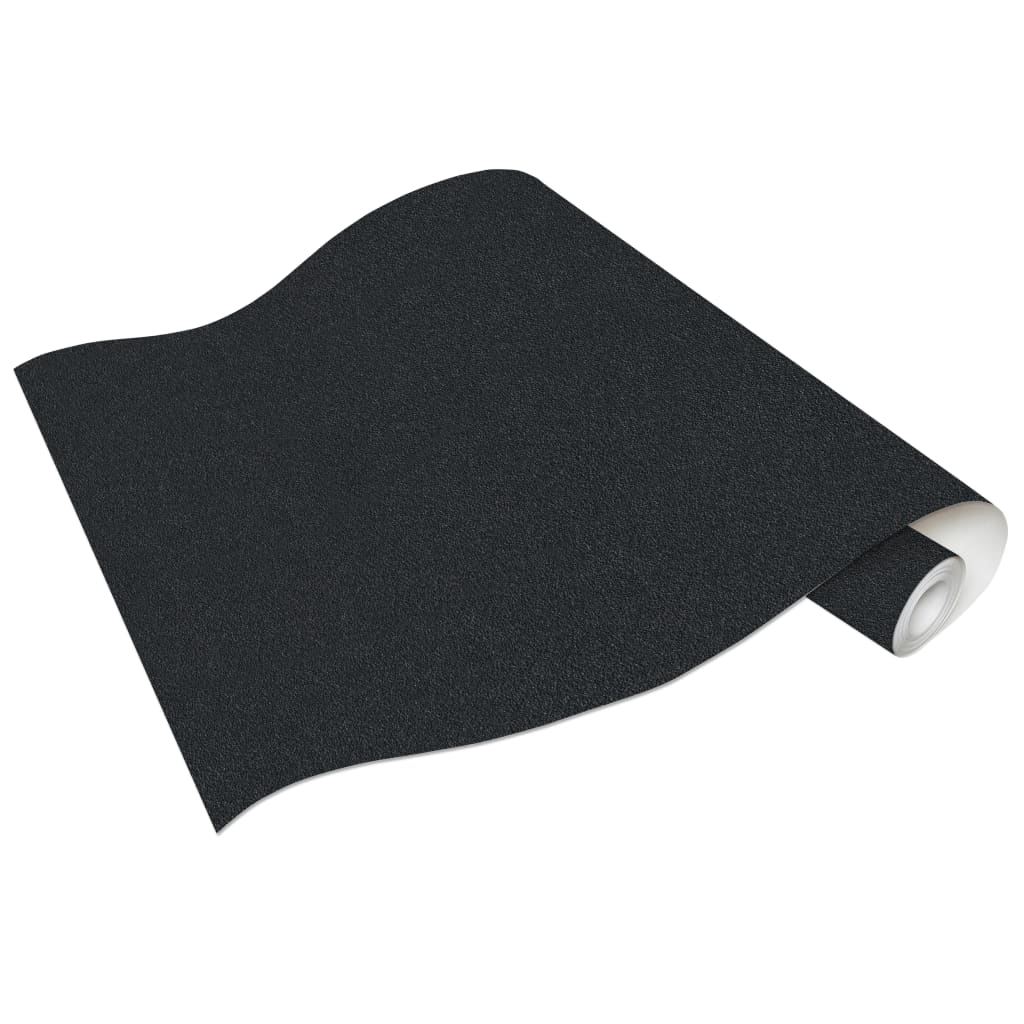 

vidaXL 2 st Vliesbehangrollen 0,53x10 m effen glanzend zwart
