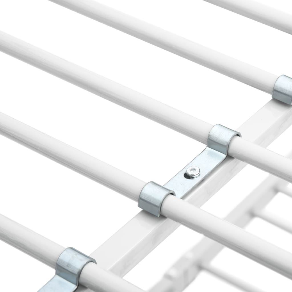 Letto A Castello Bianco In Metallo 140x200 Cm/90x200 Cm VidaXL 15 width=274