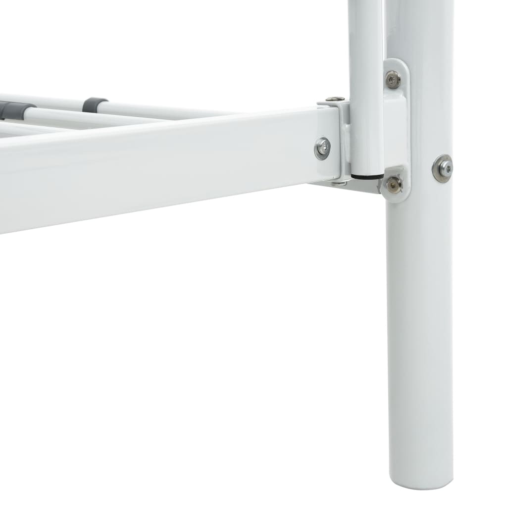 Letto A Castello Bianco In Metallo 140x200 Cm/90x200 Cm VidaXL 16 width=274